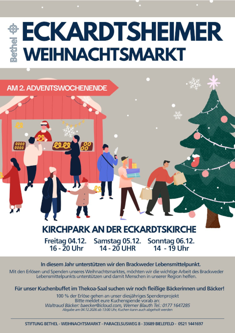 Plakat f�r den Weihnachtsmarkt in Eckardtsheim