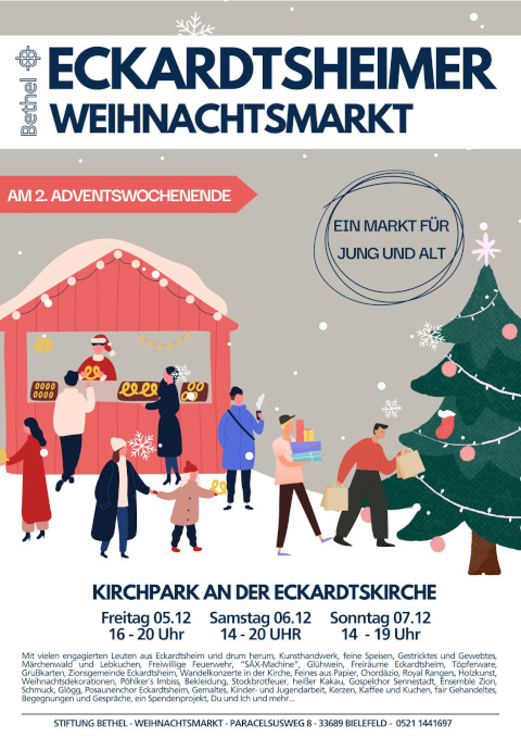 Einladungsplakat fr den Eckardtsheimer Weihnachtsmarkt 2025