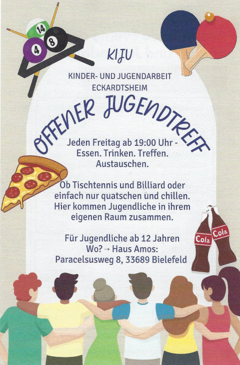 Plakat f�r den offenen Jugendtreff
