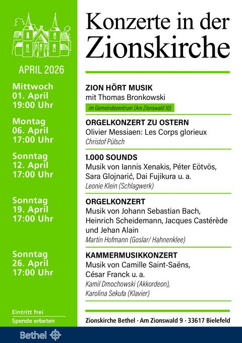 Konzerttermine im April