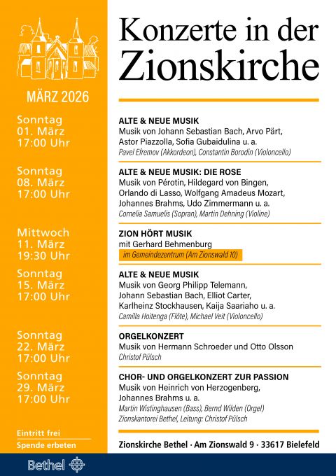 Termine im M�rz 2026