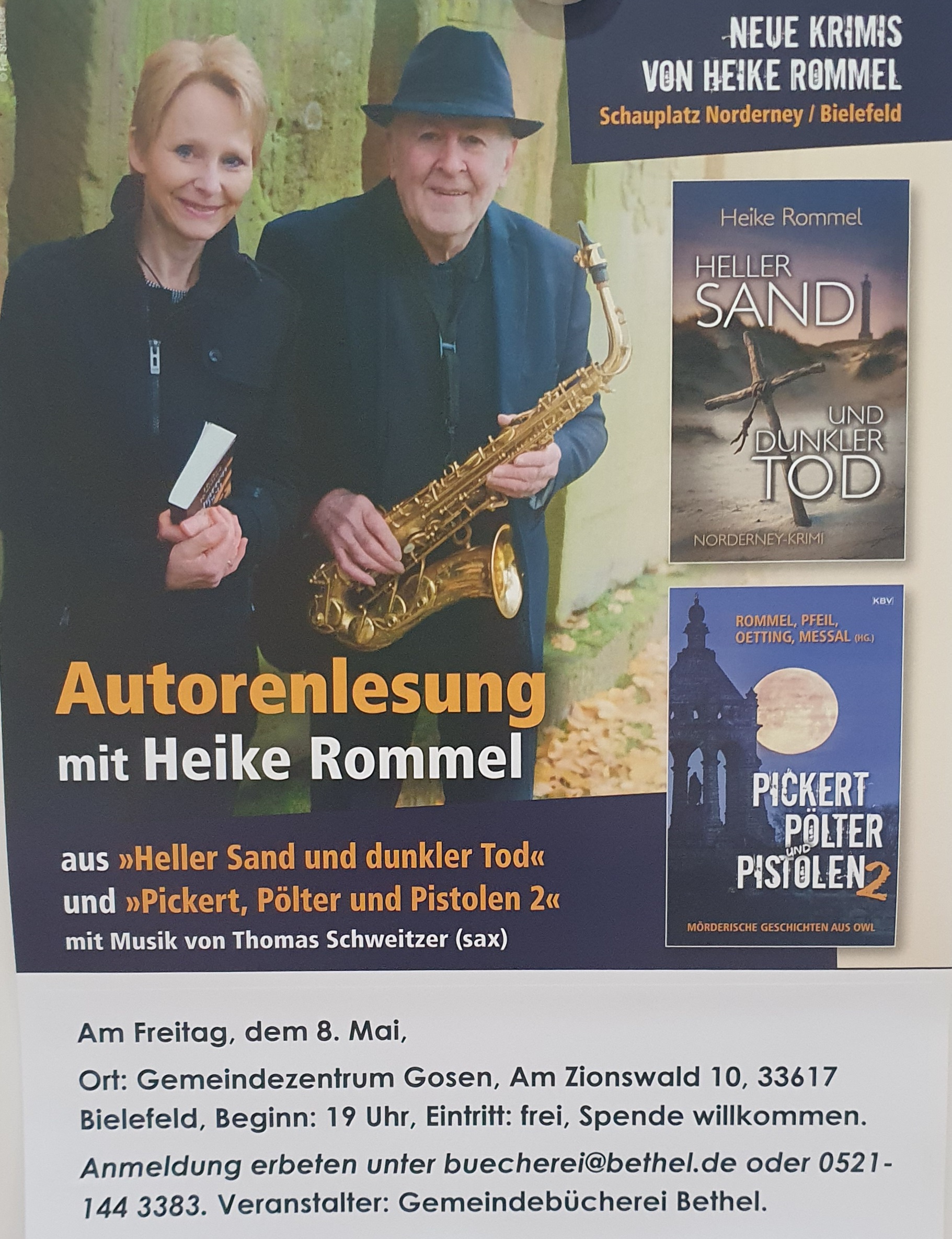 Autorenlesung mit Heike Rommel, Musik von Thomas Schweitzer