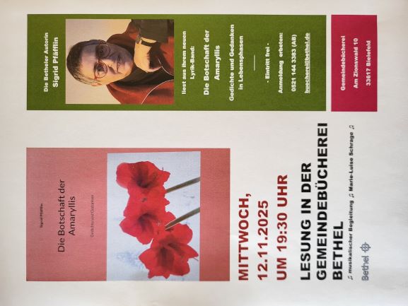 Plakat fr die Lesung mit Sigrid Pffflin