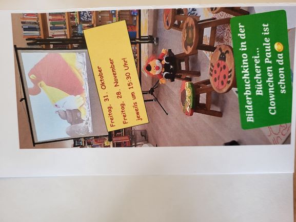 Plakat fr das Bilderbuchkino mit Paule